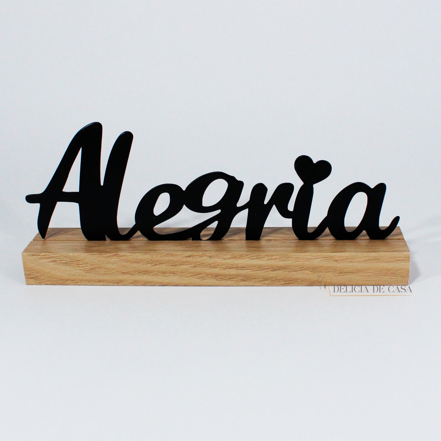 Placa Decorativa Letreiro Alegria