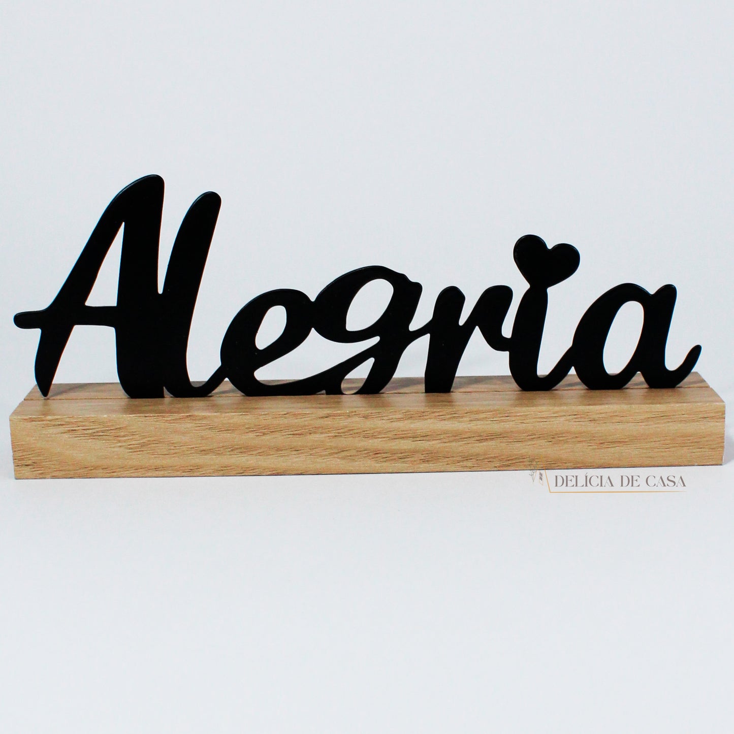 Placa Decorativa Letreiro Alegria
