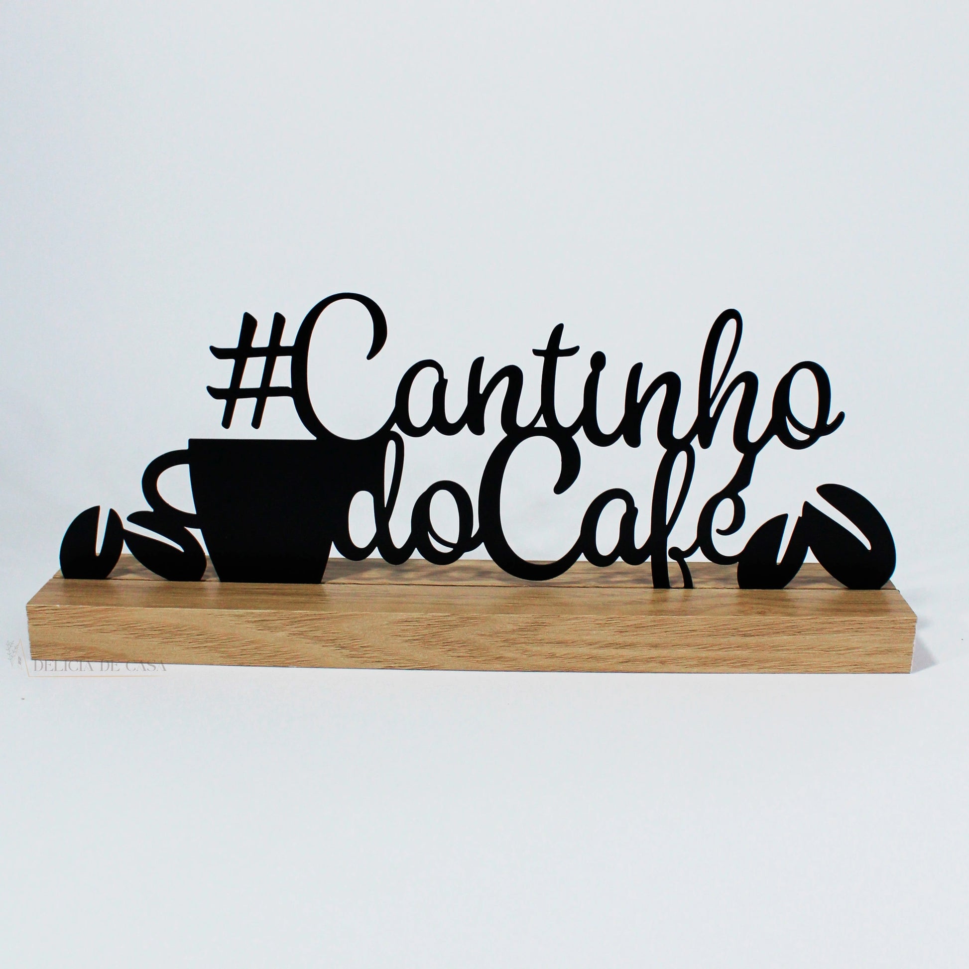 Placa Decorativa Letreiro Cantinho do Café
