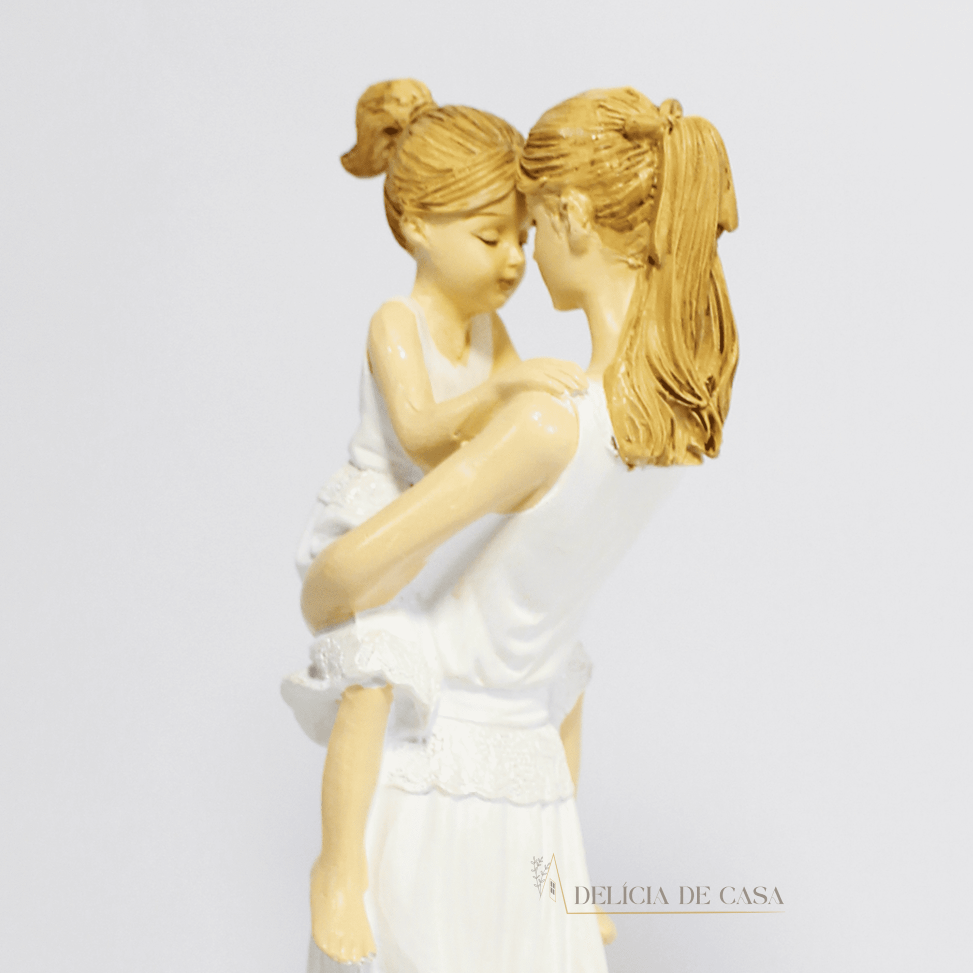 Estátua Decorativa Mãe e Filha Resina