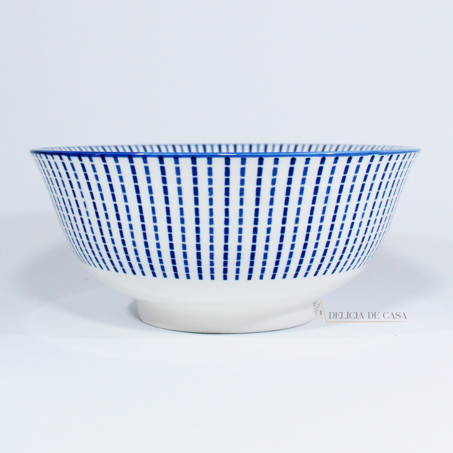 Bowl Estampado em Porcelana Azul