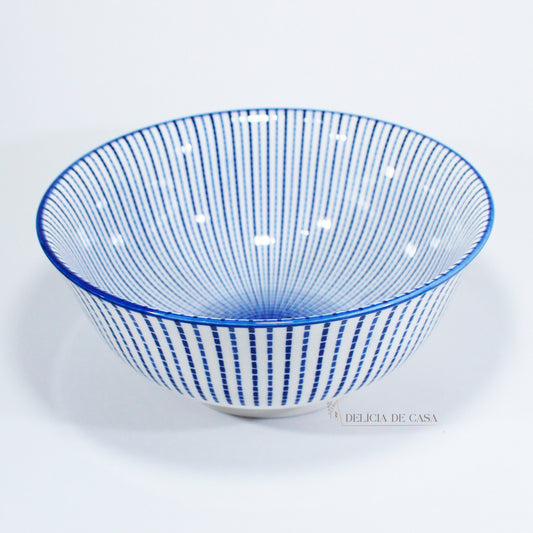 Bowl Estampado em Porcelana Azul