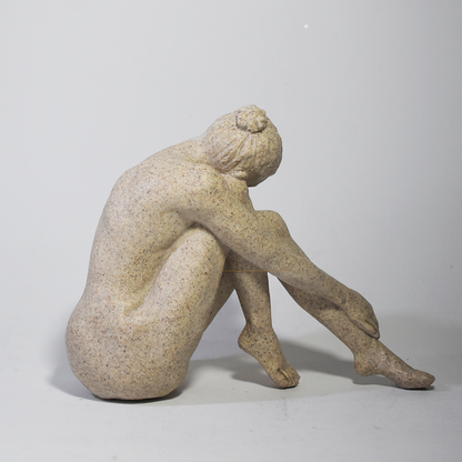 Escultura Decorativa Reflexão Modelos Homem e Mulher - Decoração Sala Elegante Luxo