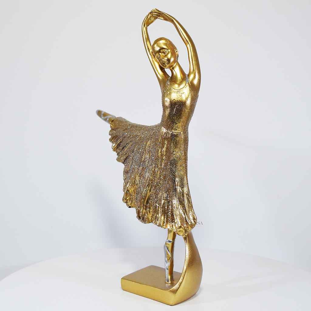 Escultura Bailarina Decorativa em Resina – Decoração Elegante Para Casa, Sala