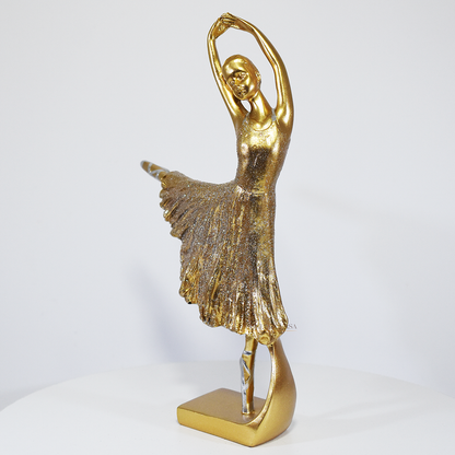 Escultura Bailarina Decorativa em Resina – Decoração Elegante Para Casa, Sala