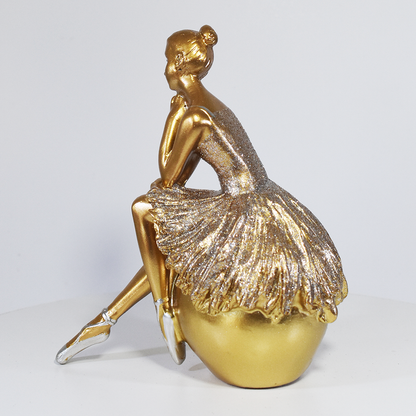 Escultura Bailarina Decorativa em Resina – Decoração Elegante Para Casa, Sala