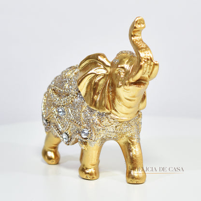Estátua Decorativa de Elefante da Sorte em Resina
