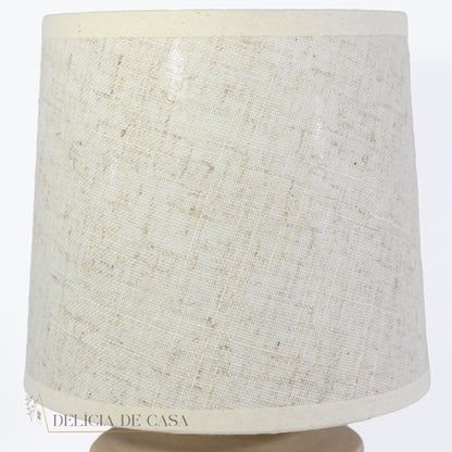 Abajur Cerâmica bege Elegante decoração para casa e quarto de casal clássico