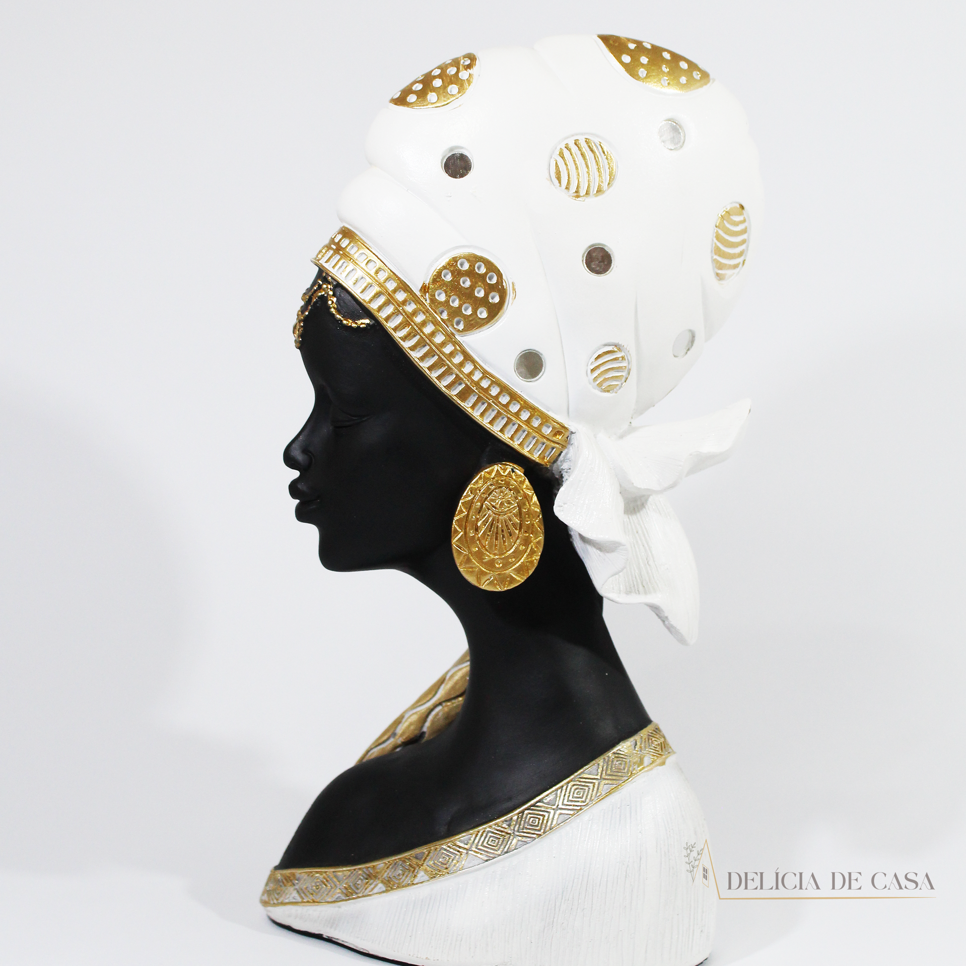 Busto Mulher Africana Elegante