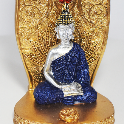 Incensário Porta Incenso Mão Hamsá 7 Chakras Buda - Oração e Meditação