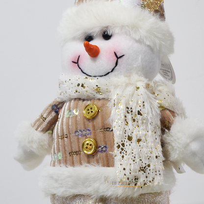 Papai Noel ou Boneco de Neve Sentado Decorativo Natalino com Pernas Longas - Decoração Natal 2025