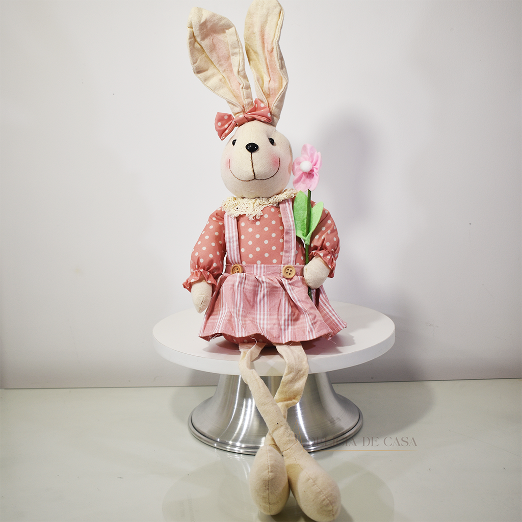 Coelho de Pelúcia Páscoa Sansão Grande 60 cm – Brinquedo Decoração Charmosa e Aconchegante Coelhinho