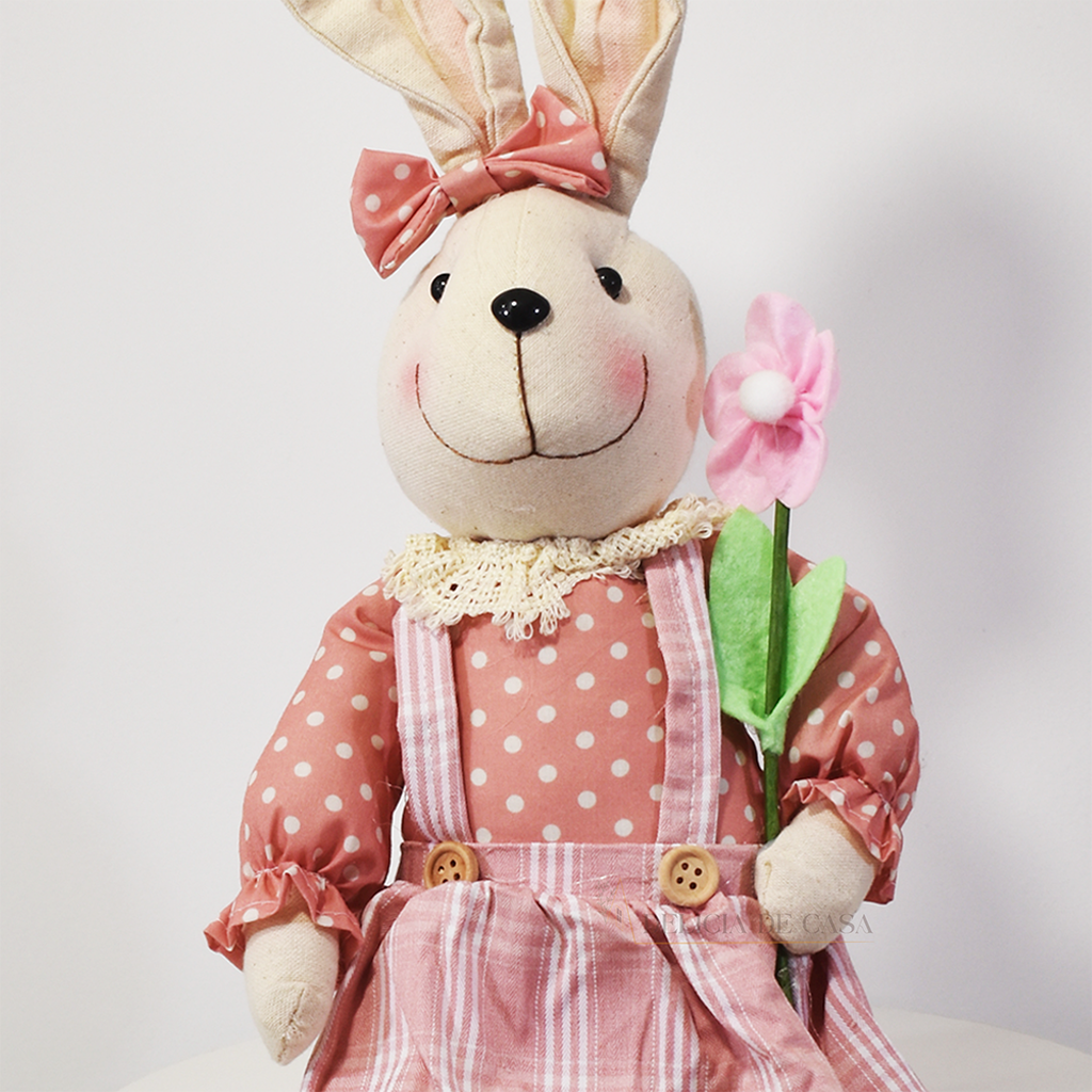 Coelho de Pelúcia Páscoa Sansão Grande 60 cm – Brinquedo Decoração Charmosa e Aconchegante Coelhinho