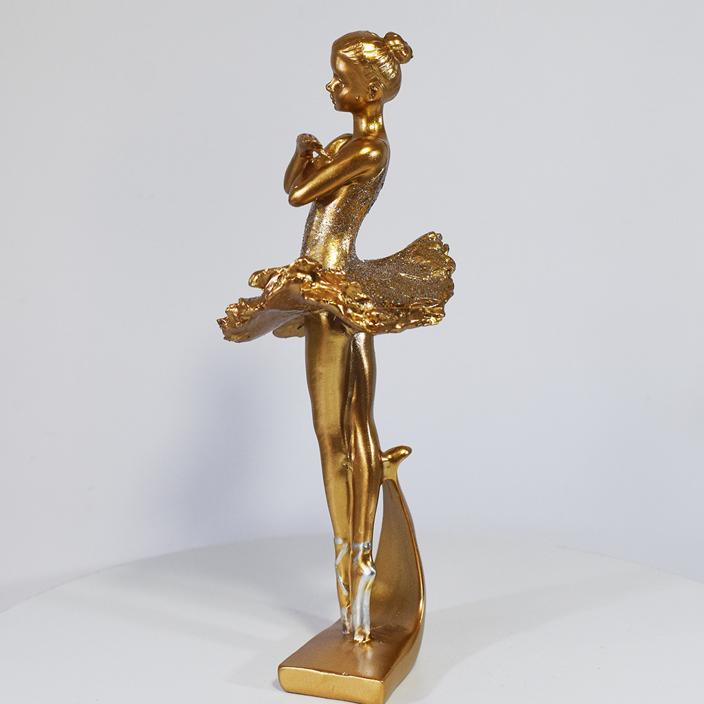 Escultura Bailarina Decorativa em Resina – Decoração Elegante Para Casa, Sala