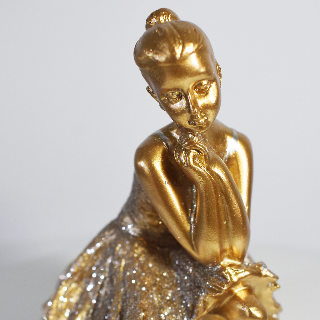 Escultura Bailarina Decorativa em Resina – Decoração Elegante Para Casa, Sala