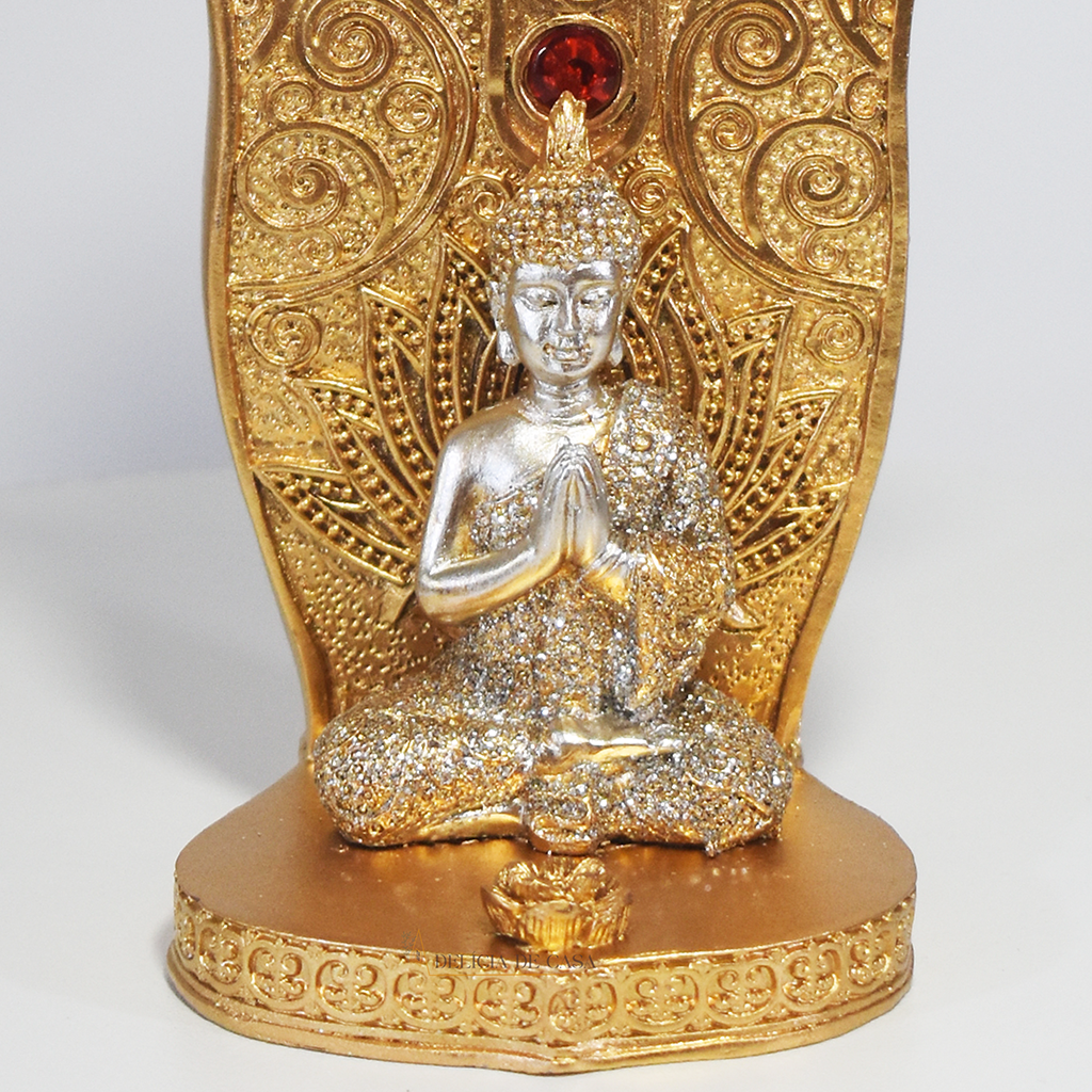 Incensário Porta Incenso Mão Hamsá 7 Chakras Buda - Oração e Meditação