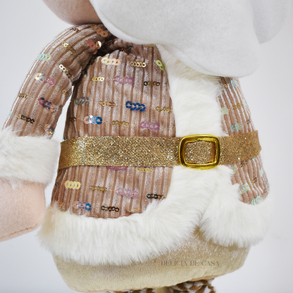 Papai Noel e Boneco de Neve Pelúcia de Natal Decorativo com Pernas Extensíveis – 78 cm Decoração Natal 2025