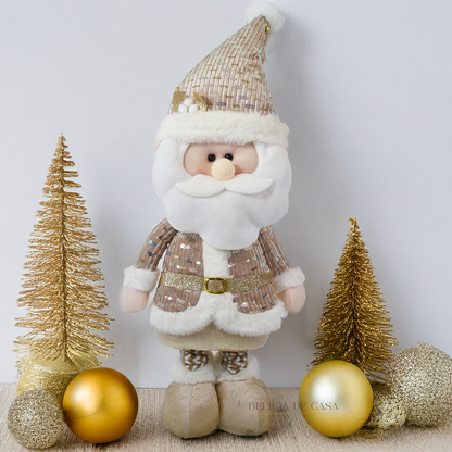 Papai Noel e Boneco de Neve Pelúcia de Natal Decorativo com Pernas Extensíveis – 78 cm Decoração Natal 2025