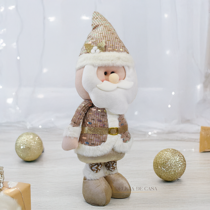 Papai Noel e Boneco de Neve Pelúcia de Natal Decorativo com Pernas Extensíveis – 78 cm Decoração Natal 2025