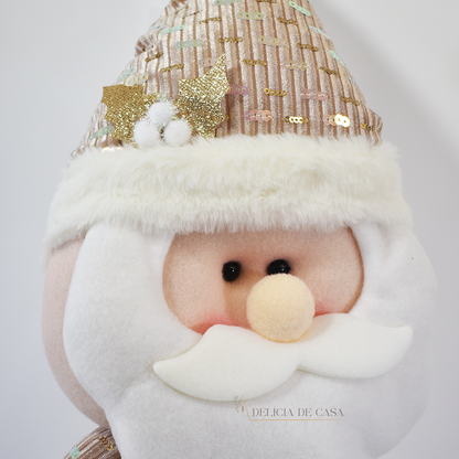 Papai Noel e Boneco de Neve Pelúcia de Natal Decorativo com Pernas Extensíveis – 78 cm Decoração Natal 2025