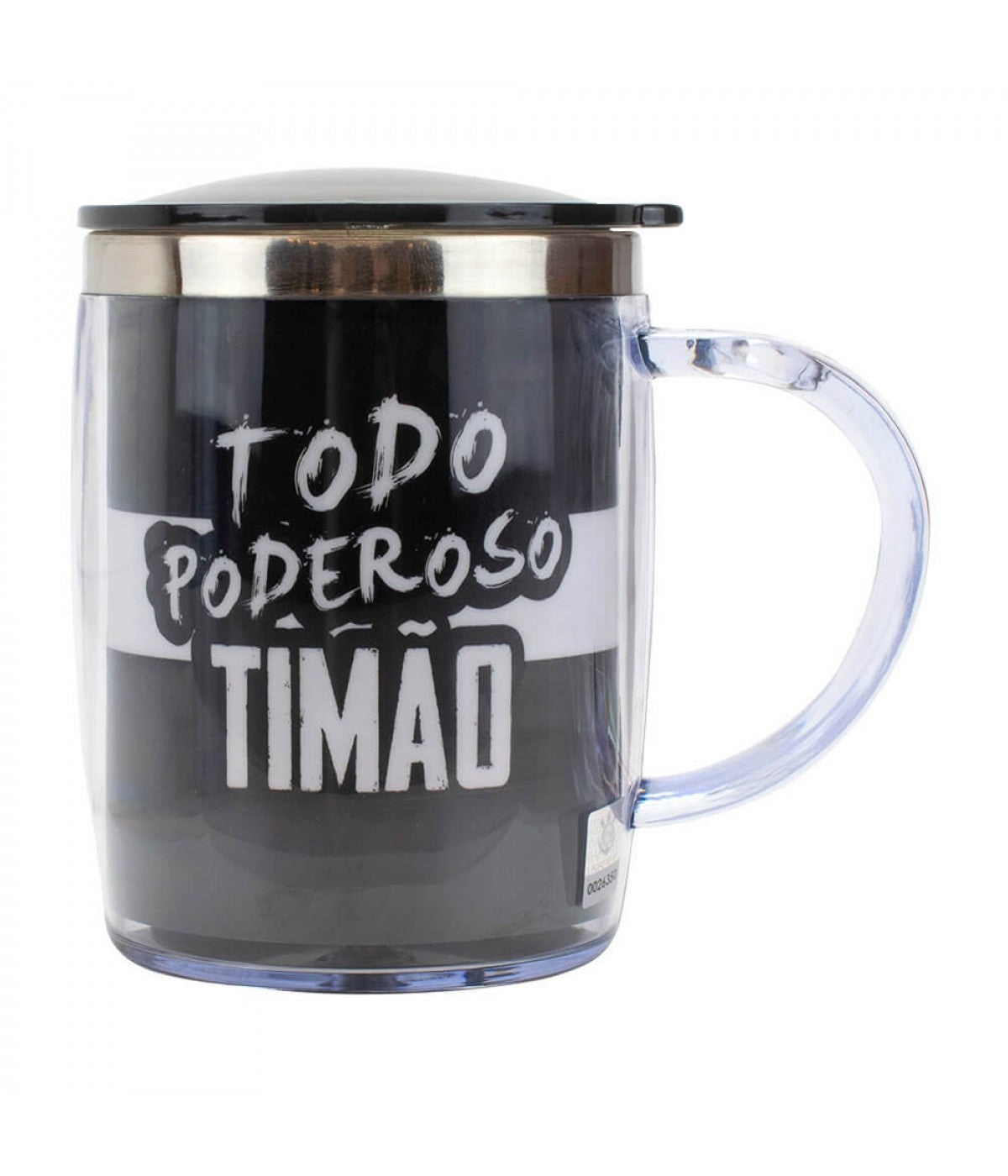 Caneca Térmica Com Tampa Time Corinthians Licenciado 450 Ml