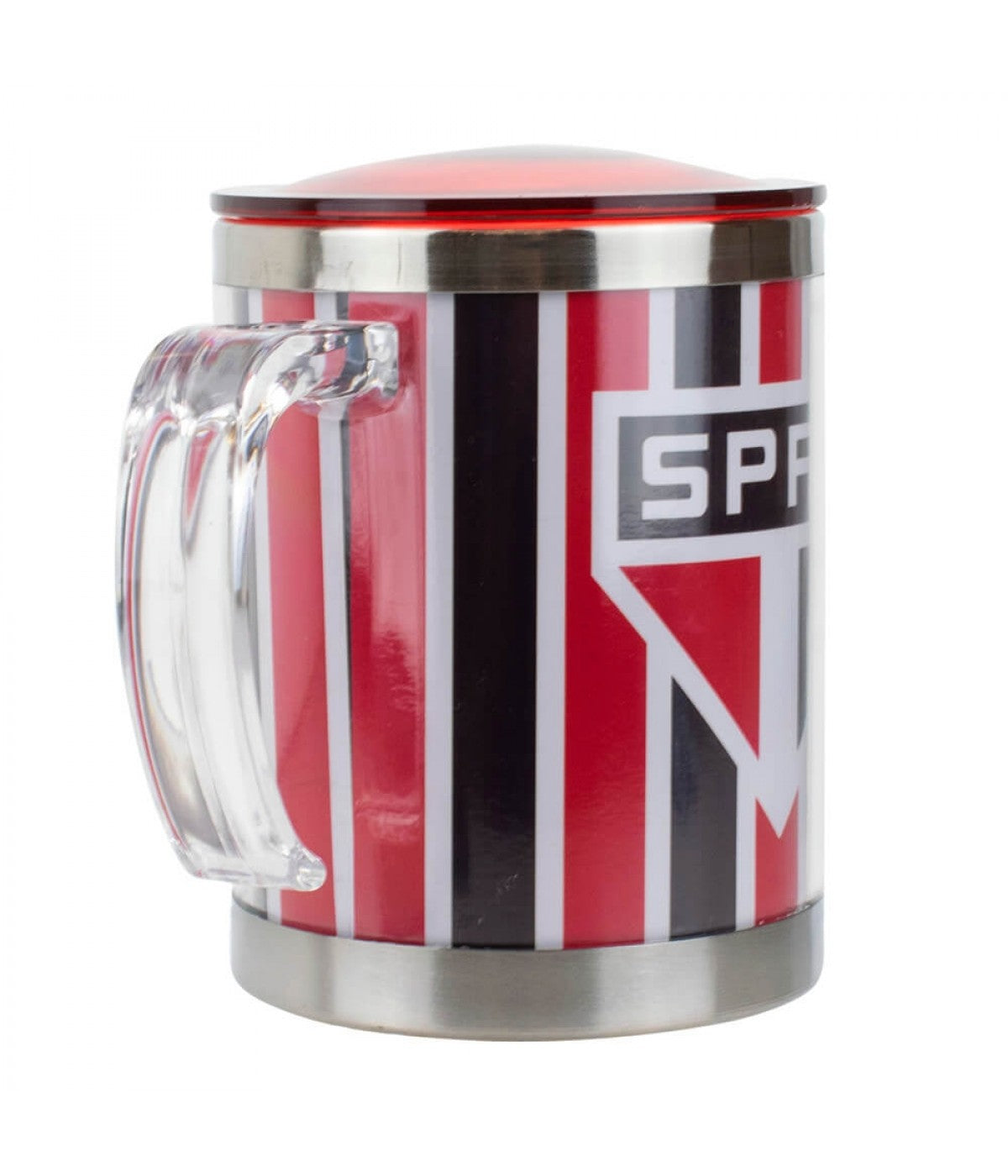 Caneca Térmica São Paulo F.c 450ml Em Aço Inox Com Tampa