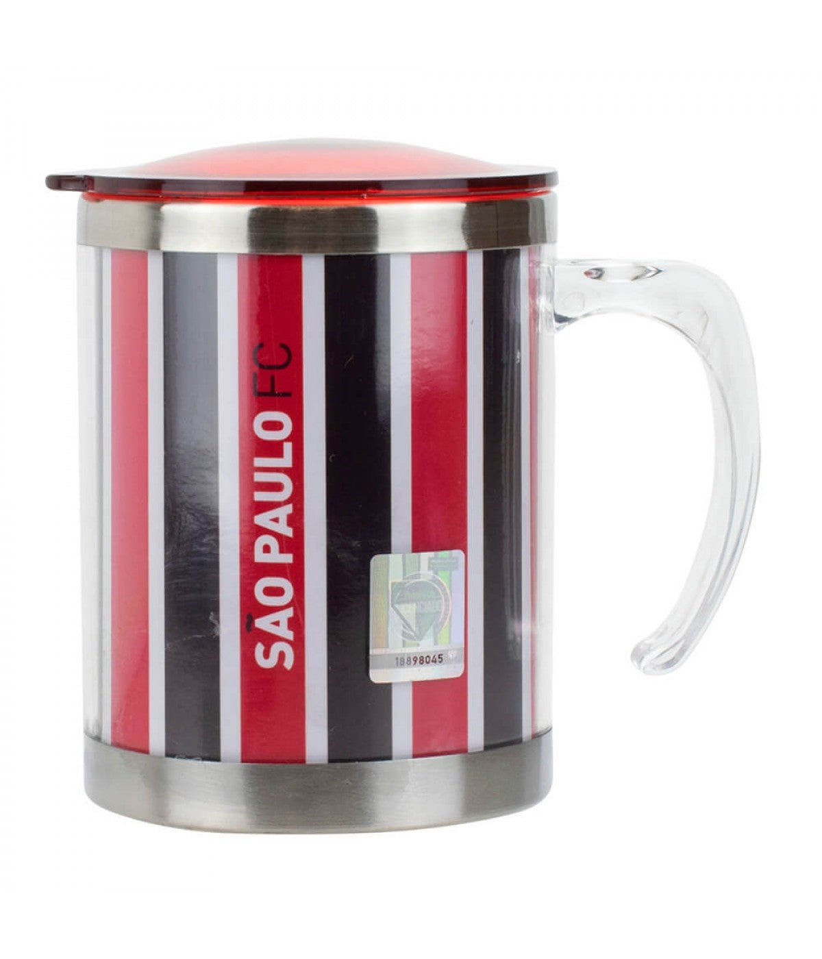 Caneca Térmica São Paulo F.c 450ml Em Aço Inox Com Tampa