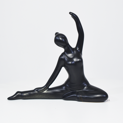 Enfeite decorativo de porcelana inspirado em yoga e ballet para decoração moderna e ambientes de bem-estar